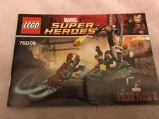 LEG0 Instructions ONLY NO Bricks Marvel Super Heroes 76008 Iron Man 3