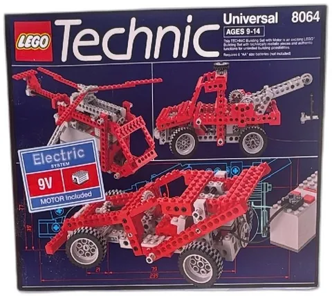 LEGO Technic 8064 Universal Set 1991 9V Electric Motor New Sealed Box