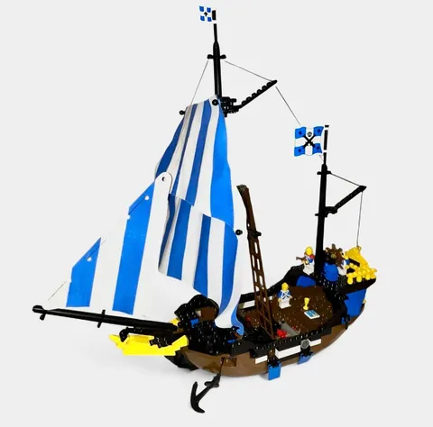Vintage 1989 LEGO Set 6274 Pirates Caribbean Clipper Used Incomplete
