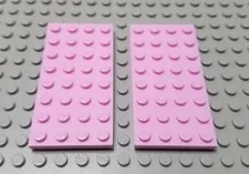 LEGO Lot of 2 Bright Pink 4x8 Plate Girls Friends Pieces