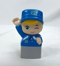 Mega Bloks Policeman Figure Replacement Part Blonde Wink People