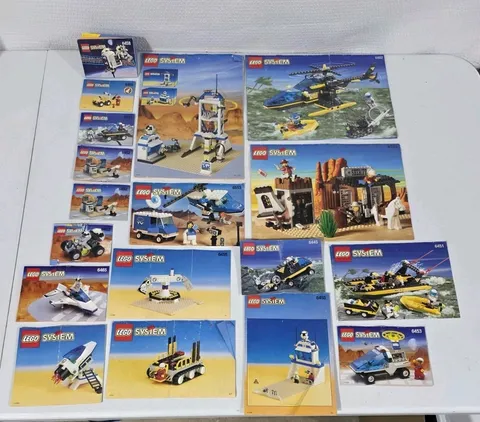 Vintage LEGO Instruction Manual Lot System Sets 90s Space Desert Res-Q Mixed