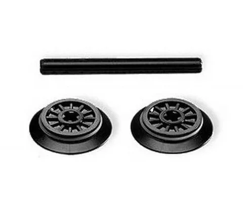 NEW LEGO Train 2 x Wheels With Friction Band & Technic Axle 55423c01 3706 65629