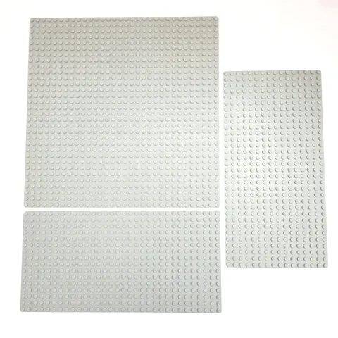 LEGO Light Gray Baseplate Lot 16 x 32 & 32 x 32 Vintage Base Plates Castle Space