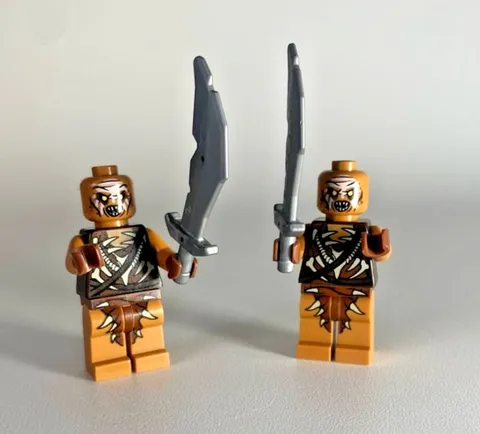 LEGO The Hobbit Gundabad Orc Minifigures lor110 Lot of 2 w/ Swords 79017