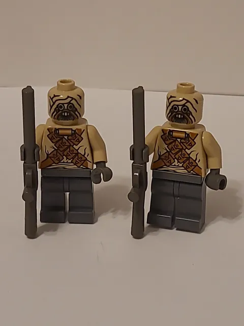 Lego Star Wars Tusken Raider Minifigure 2 Pack 7113 With Guns