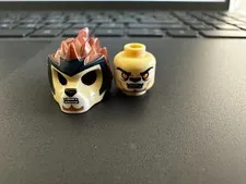 Lego Legends of Chima Lion Mask and Head Minifigures 11129pb01 3626pb0863
