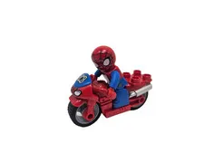 LEGO Duplo Marvel Spider-Man Figure with Red Web-Bike Motorcycle Only 10607