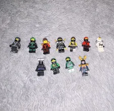 LEGO NINJAGO Minifigure Lot 10pcs Kai Cole Zane Lloyd Ninja Characters