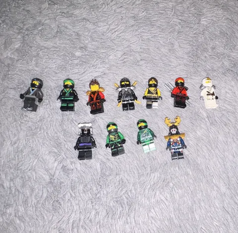 LEGO NINJAGO Minifigure Lot 10pcs Kai Cole Zane Lloyd Ninja Characters