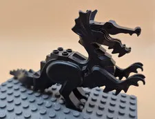 Lego Classic Black Dragon Minifigure no Wings 6097 6047 6007 4818 6099