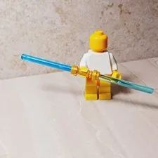 New LEGO Star Wars Weapon Double Lightsaber Light saber Light Dark Blue Frozen