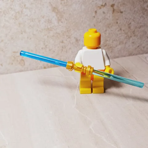 New LEGO Star Wars Weapon Double Lightsaber Light saber Light Dark Blue Frozen