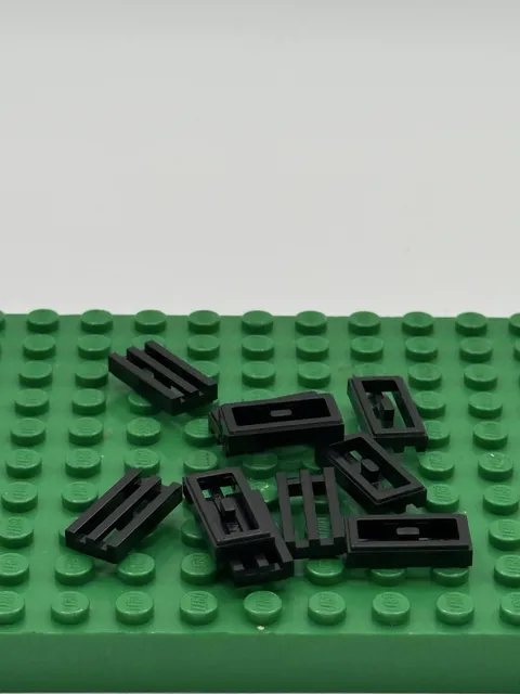 LEGO Grille Grate Plates 1x2 Black Part # 2412 Lot of 10 #2412b 1725