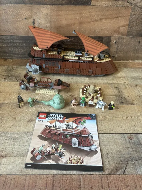 LEGO Star Wars: Jabba's Sail Barge (6210) - 98% Complete! Clean & Nice w/figures