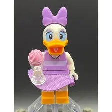 LEGO Disney Series 1 Daisy Duck Minifigure dis055 Purple Outfit with Ice Cream