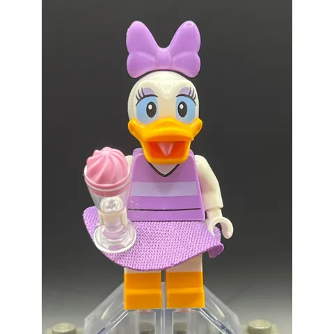 LEGO Disney Series 1 Daisy Duck Minifigure dis055 Purple Outfit with Ice Cream