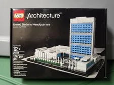 LEGO Architecture UN Headquarters 21018 Landmark Series 597pc New Sealed