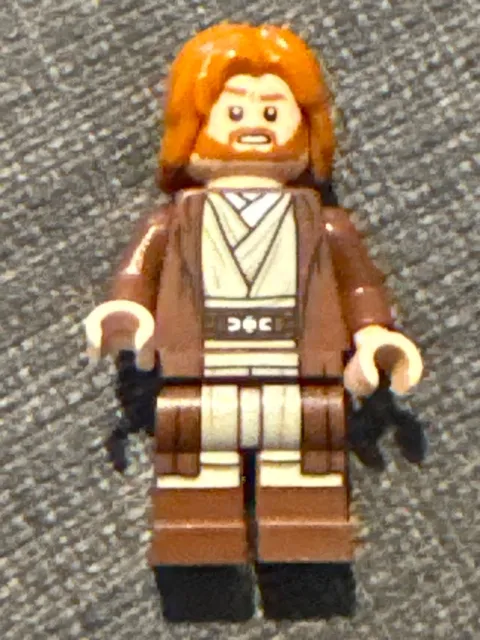 Lego Obi-Wan Kenobi 75333 Reddish Brown Robe Orange Hair Star Wars Minifigure 