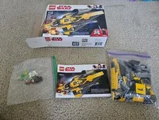 LEGO Star Wars Anakin’s Jedi Starfighter #75214 COMPLETE w/Manual & Box