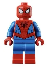 Lego Marvel Super Heroes Minifigure Spider-Man Metallic Blue Eyes 76113!