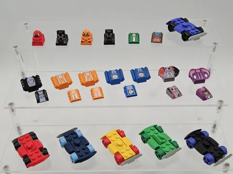 Vtg 2000 Lego Crash 'Em Racers Mixed Lot of 25 Bases Tail Fins Heads LOOSE
