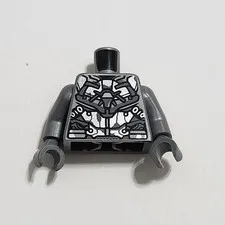 Lego Iron Man Avengers Superhero Gray Grey Suit Minifigure Minifig Torso