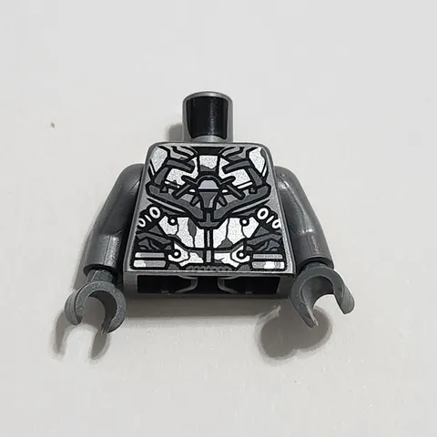 Lego Iron Man Avengers Superhero Gray Grey Suit Minifigure Minifig Torso