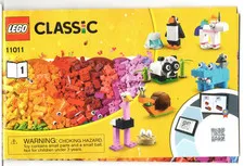 LEGO Instruction Book Manual Only ~ Classic ~ 11011  ~ Book 1