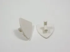 LEGO Lot of 2 White Plain Blank Triangular Shield Armor Minifig I12