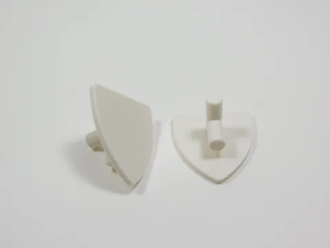 LEGO Lot of 2 White Plain Blank Triangular Shield Armor Minifig I12