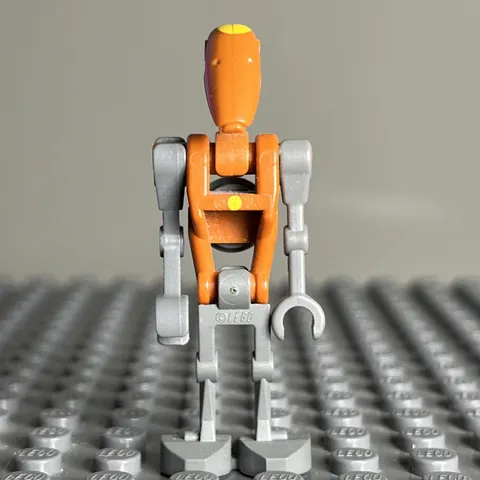 Lego sw0227 Rocket Droid Commander - Minifigure - Star Wars - Yellow dot - 2D