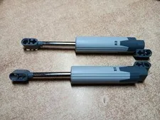 LEGO LOT OF 2 TECHNIC LINEAR ACTUATOR DARK BLUISH GRAY ENDS TYPE 1 #61927C01