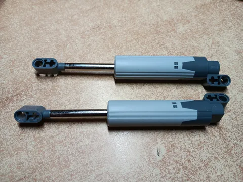 LEGO LOT OF 2 TECHNIC LINEAR ACTUATOR DARK BLUISH GRAY ENDS TYPE 1 #61927C01