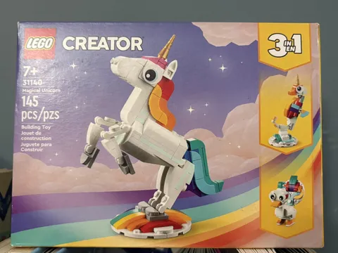 LEGO CREATOR: Magical Unicorn (31140) Unicorn/Seahorse/Peacock 3in1 SEALED BOX
