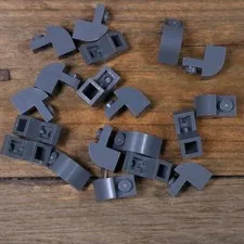 LEGO DB Gray Slope Curved 2x1x 1 1/3 with Recessed Stud Part 6091 32807 Qty 20