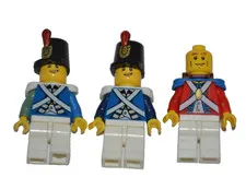 LOT 3 LEGO Revolutionary War  Soldiers Minifigures READ