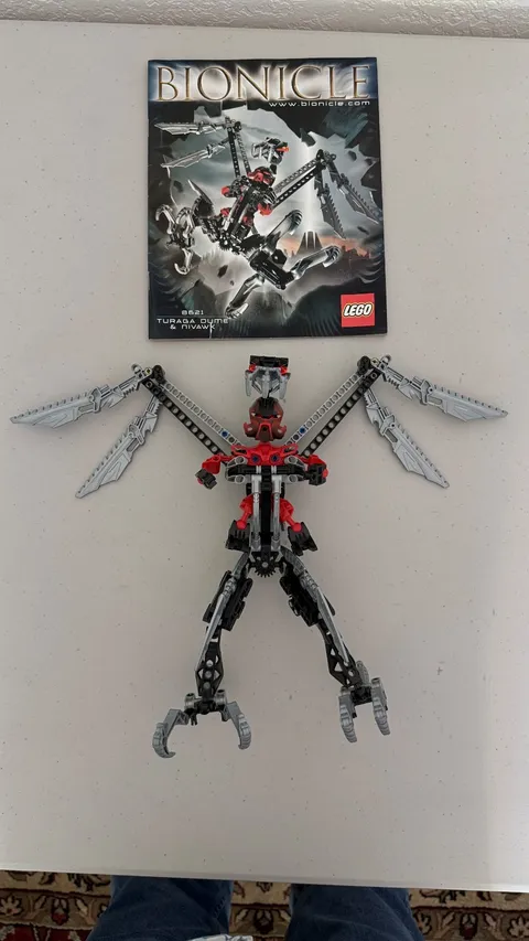 Lego Bionicle Warriors 8621 TURAGA DUME & NIVAWK - Complete 2004 set 