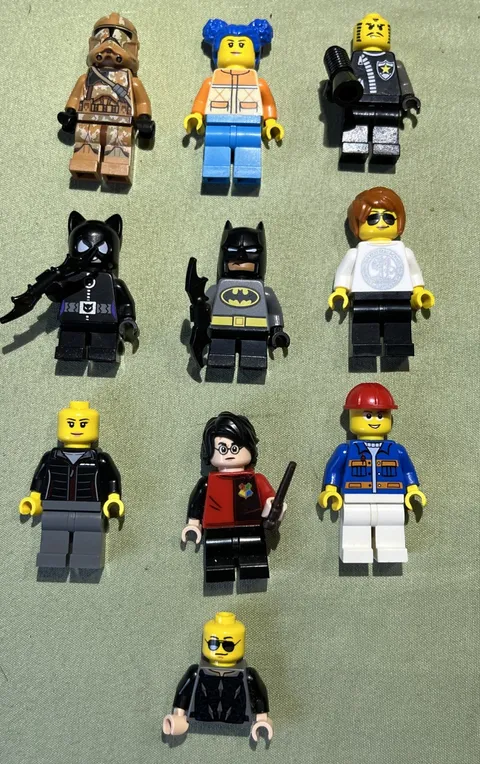 Lego Star Wars Minifigure Lot Batman, City, Harry Potter 9 Figures FREE SHIPPING