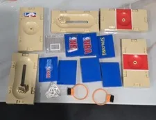 Vintage LEGO NBA Basketball parts lot and Manual