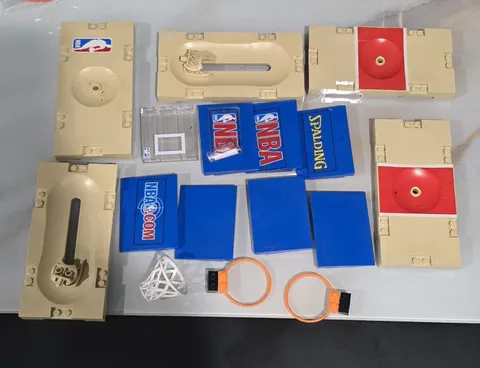 Vintage LEGO NBA Basketball parts lot and Manual