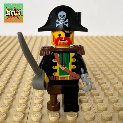 LEGO Pirates 1: Captain Red Beard, SWORD, pi055, 6289, RED BEARD RUNNER, 1996