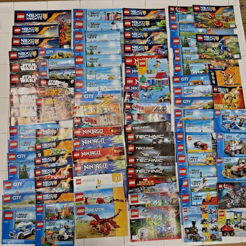 Lego Manual Lot/Set x 100 Star Wars City Next Knight Technic Ninjago Creator ++