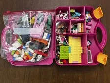 Lego Brick  And Figure Lot Carrying Case