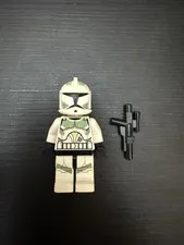 GENUINE Lego Clone Trooper sw0298 Sand Green Star Wars Clone Wars Minifigure 