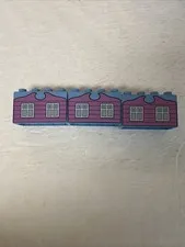 Lego Duplo 2x4 Painted Windows Brick Lot Of 3