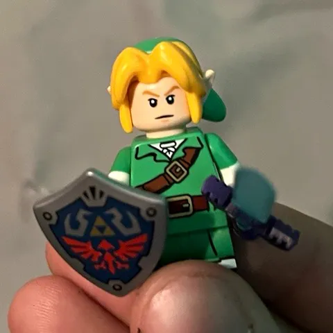 LEGO Zelda Link Minifigure - Green Tunic w/ Hylian Shield & Sword