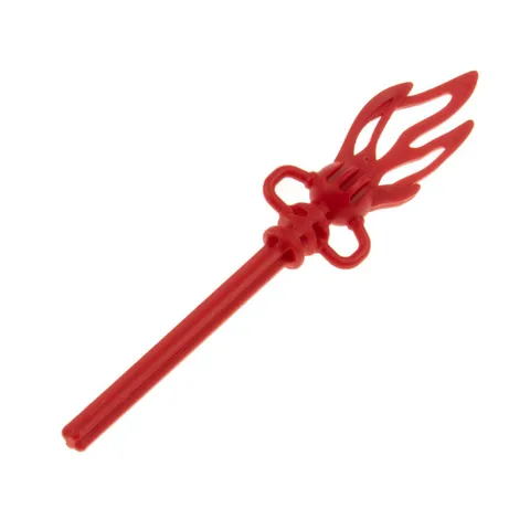 1x LEGO Bionicle Weapon Battle Stab Red Blade Flame Axis Rod 4144277 40342