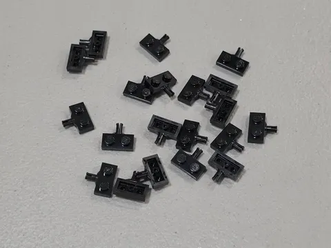 Lego Qty 12 - Black - 50944 Wheel 11mm D. x 6mm with 5 Spokes - NEW