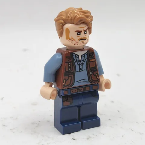 LEGO Owen Grady Backpack minifigure Jurassic World Movie 75928 Loose Figure